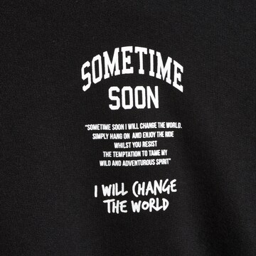 SOMETIME SOON Sweatshirt 'Dimas' in Schwarz