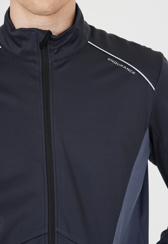 ENDURANCE Athletic Jacket 'Leander' in Blue