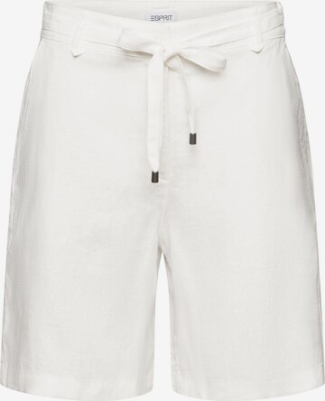 ESPRIT Regular Broek in Wit: voorkant