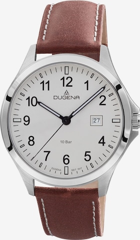 DUGENA Analog Watch in Brown: front