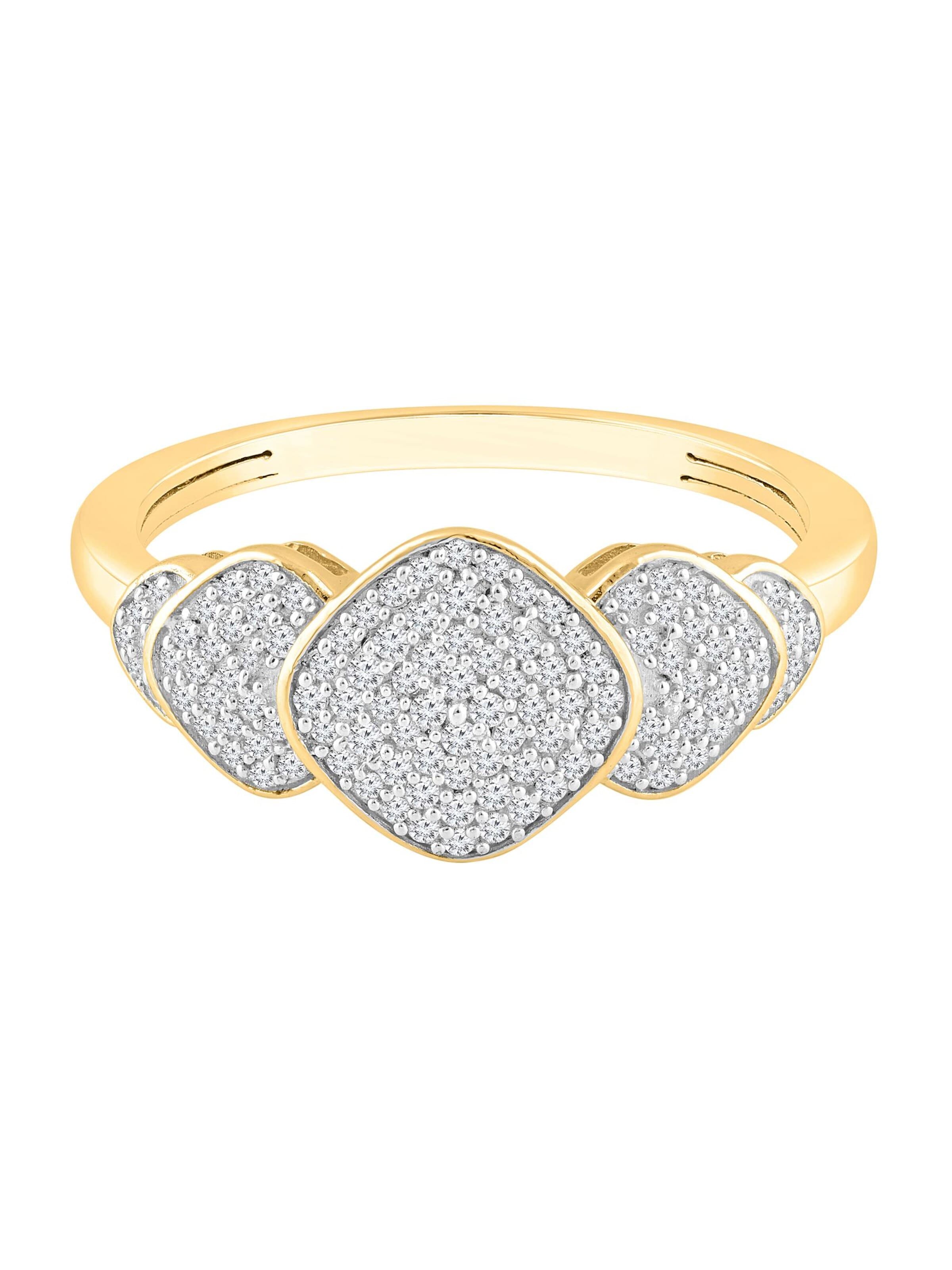 Diamant Exquis - Anillo en oro: frente