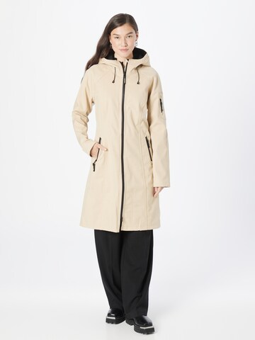 Manteau fonctionnel ILSE JACOBSEN en beige : devant