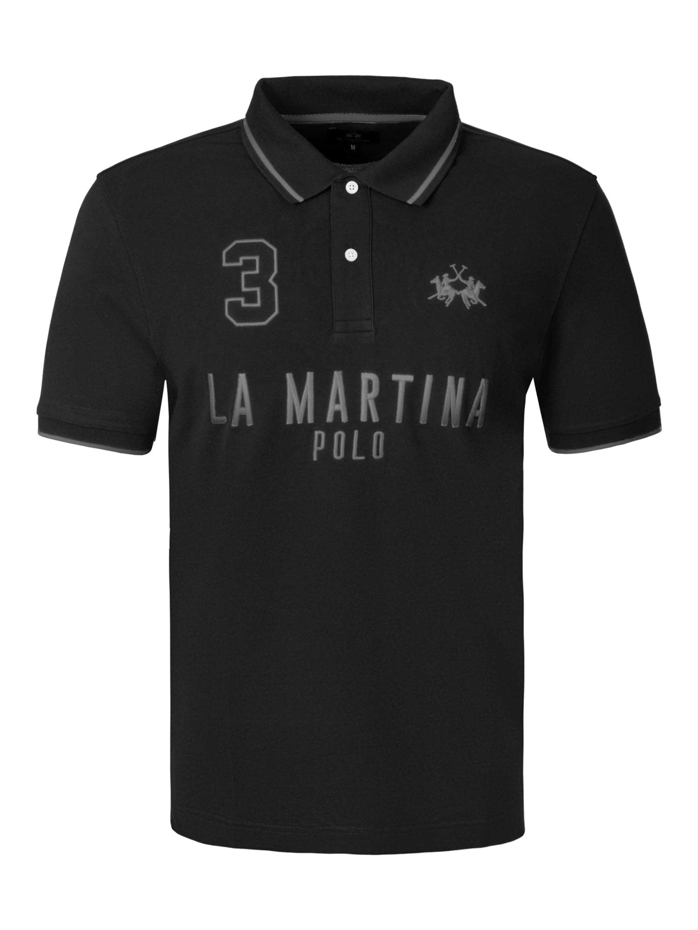 T-Shirt La Martina en noir : devant