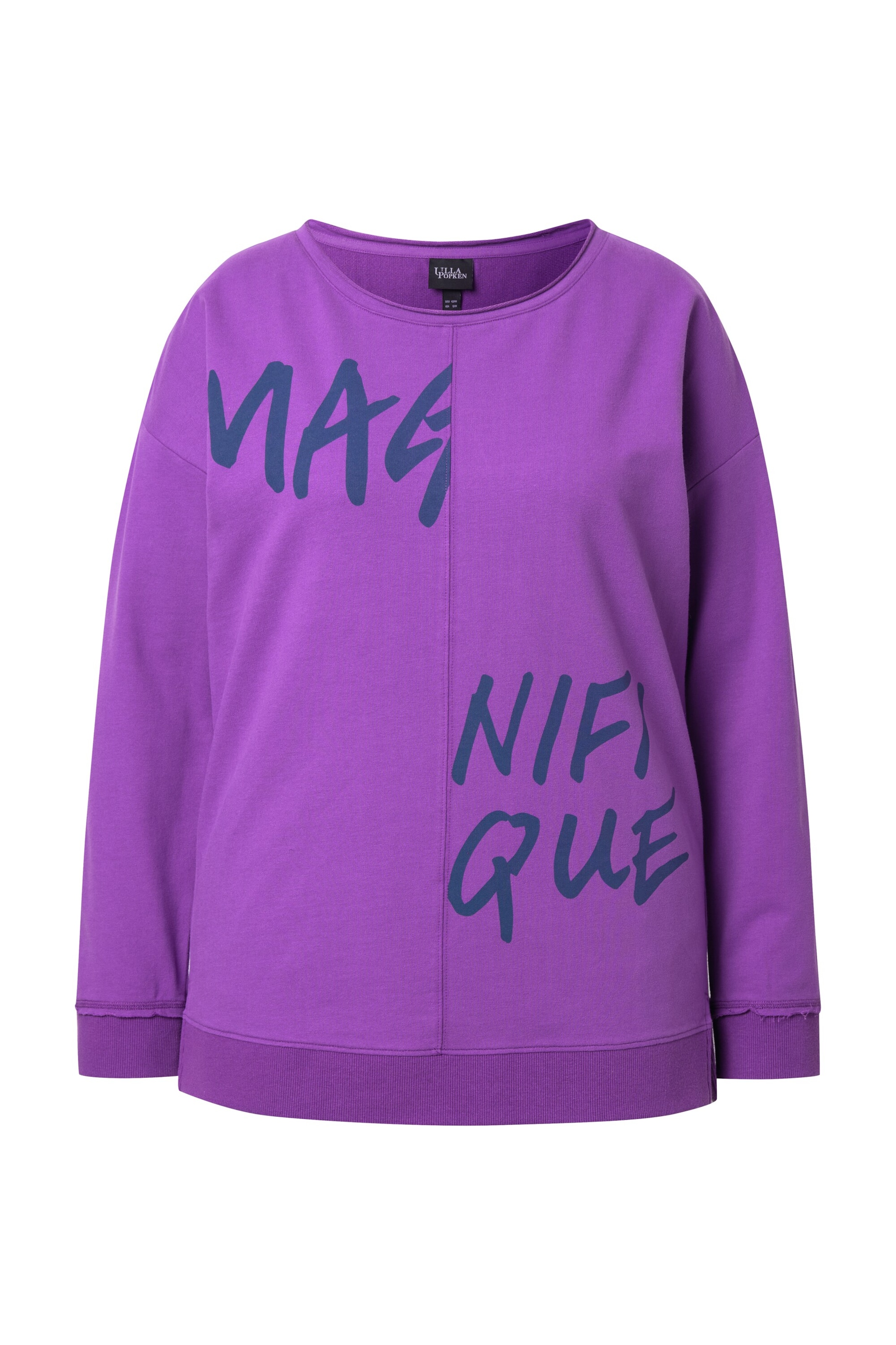 Ulla Popken Sweatshirt in Lila: Vorderseite