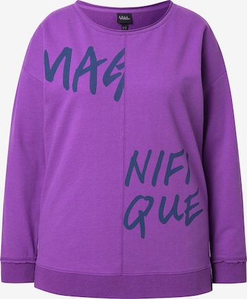 Ulla Popken Sweatshirt in Lila: voorkant