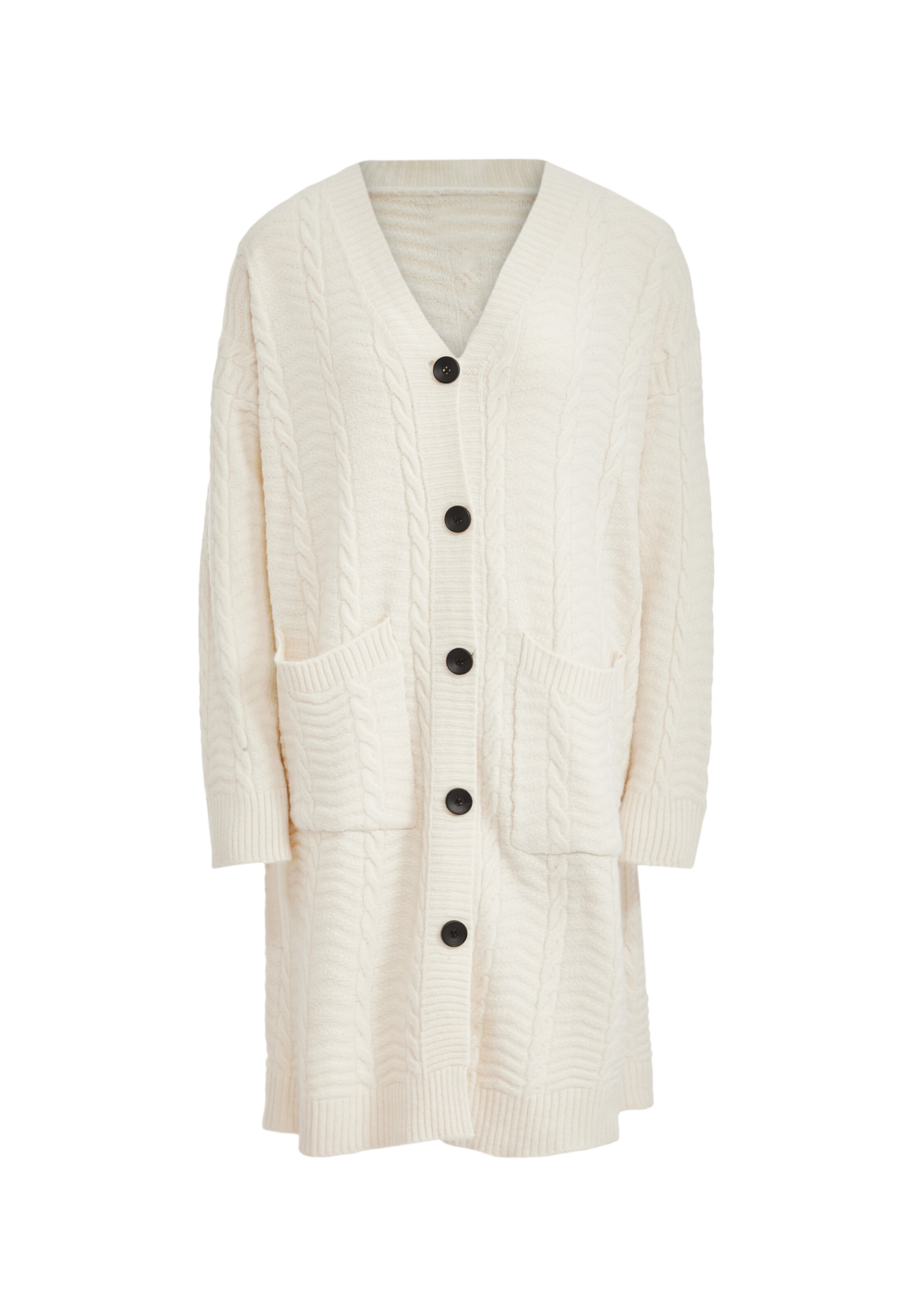 Tanuna Strickjacke in Weiß: Vorderseite