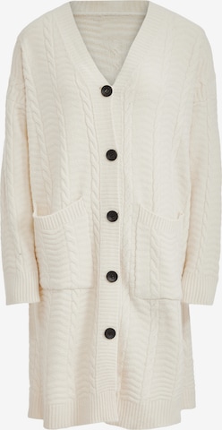 Tanuna Knit Cardigan in White: front