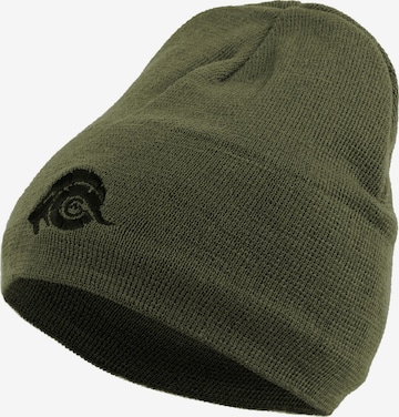 Guggen Mountain Beanie 'Mütze K901 aus Wolle mit leichtem Fleecefutter' in Green: front