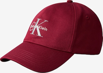 Casquette Calvin Klein en rouge : devant