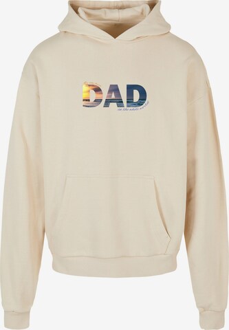 Felpa 'For The Best Dad' di Merchcode in beige: frontale