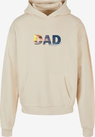 Sweat-shirt 'For The Best Dad' Merchcode en beige : devant