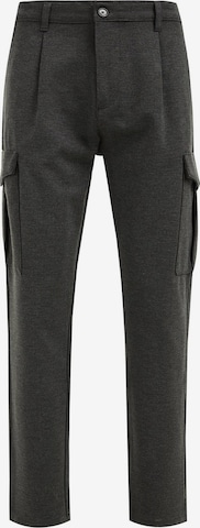 Effilé Pantalon cargo WE Fashion en gris : devant