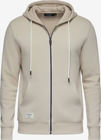 Sweat-shirt Ombre en beige : devant