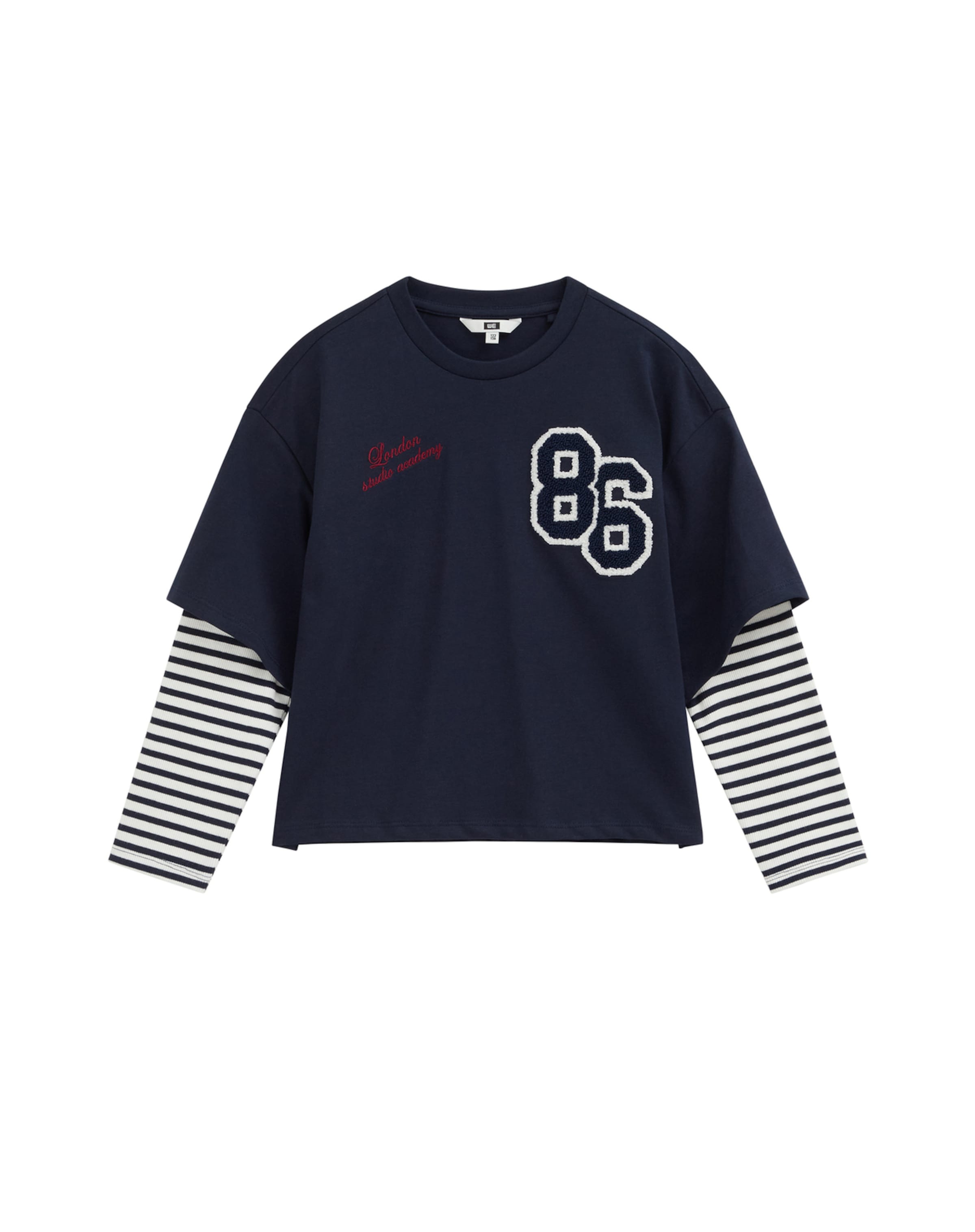 WE Fashion Футболка в Синий: спереди