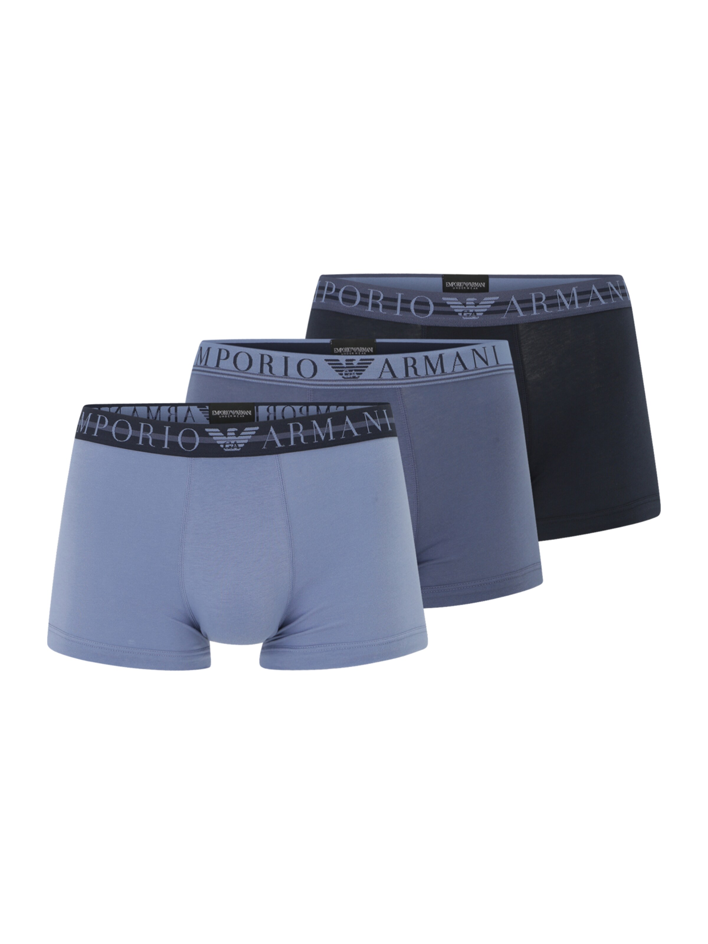 Boxers Emporio Armani en bleu : devant
