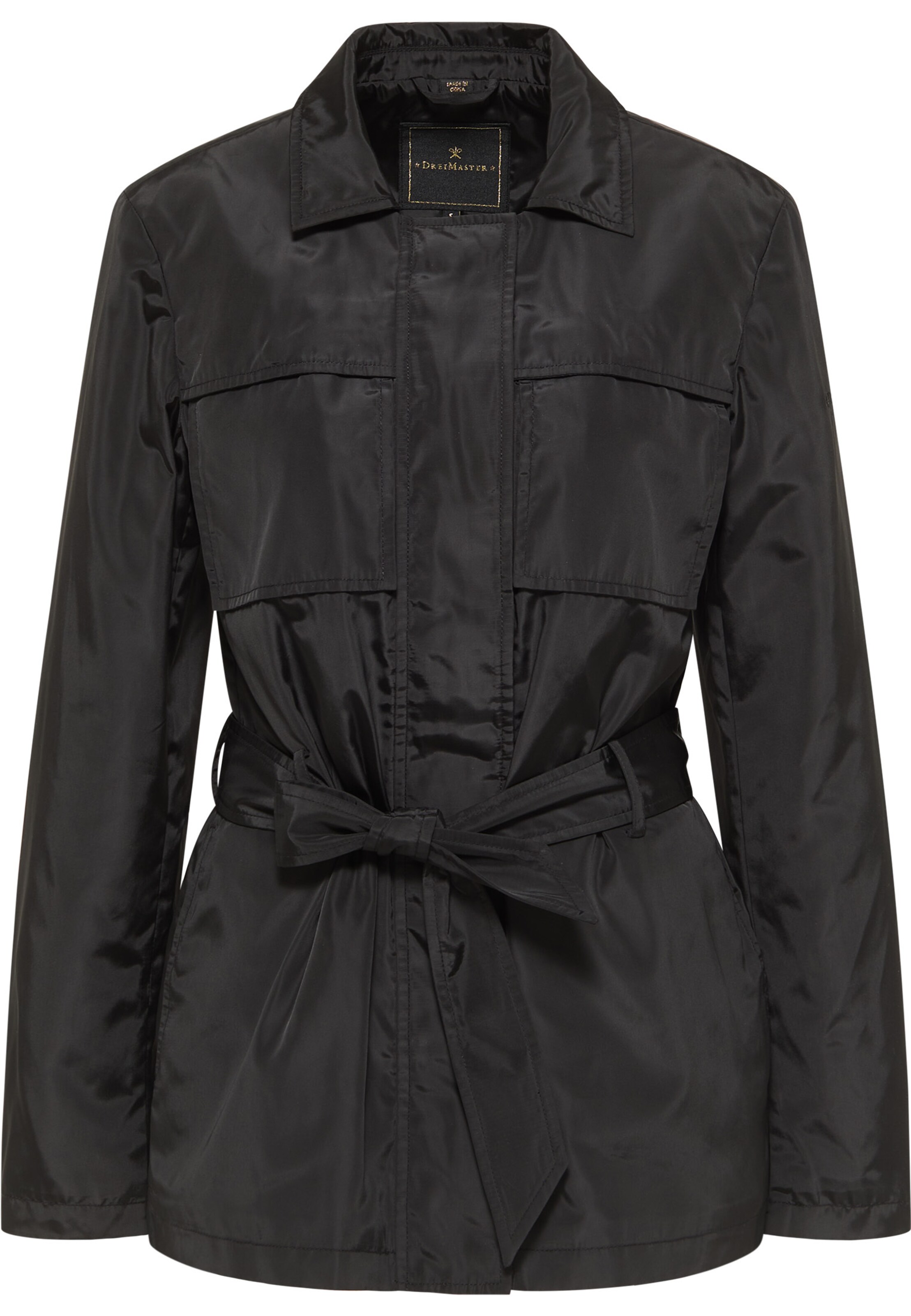DreiMaster Klassik Between-Season Jacket in Black: front