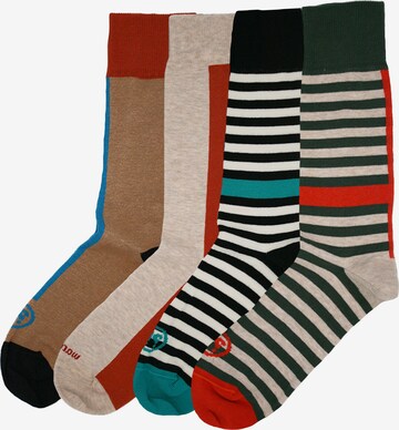 Wams Socks in Beige: front