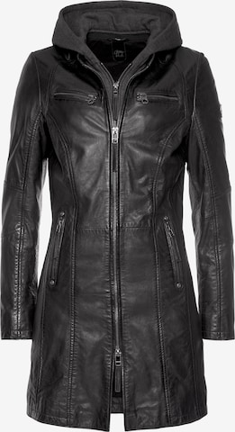 Gipsy by Mauritius Between-Seasons Coat in Black: front