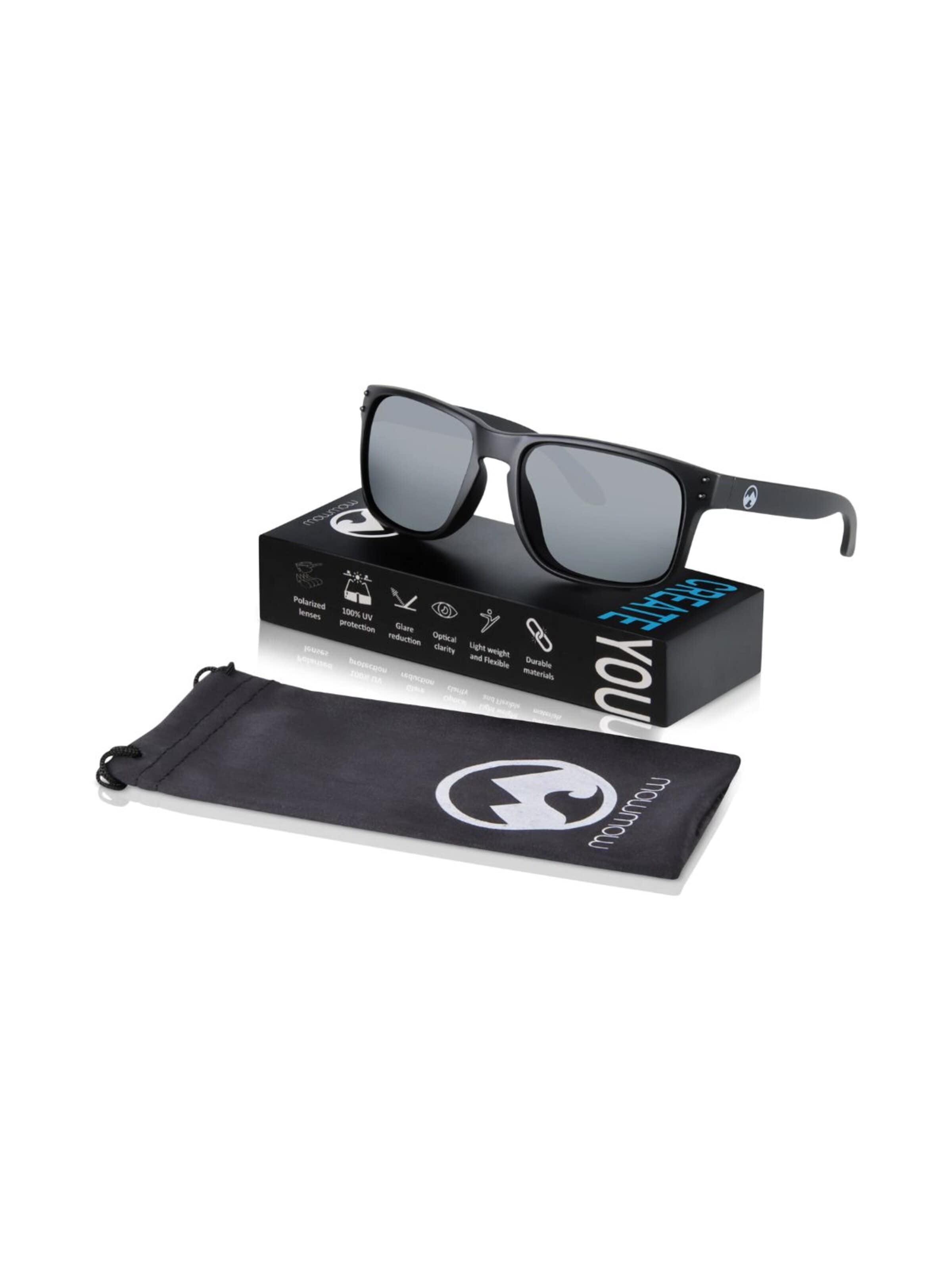 Mowmow Sportzonnebril 'MowMow Stick Sunglasses - Polarized - Men - Women' in Zwart