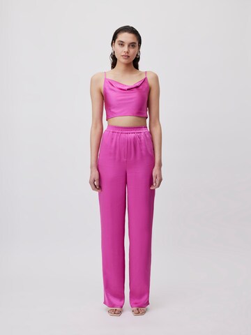 LeGer by Lena Gercke Wide leg Trousers 'Carlotta' in Pink