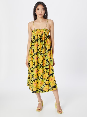 Warehouse - Vestido de verão em amarelo: frente