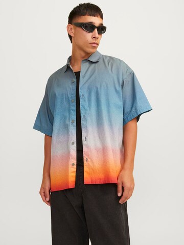 JACK & JONES Comfort fit Overhemd 'Jcobloom' in Blauw: voorkant