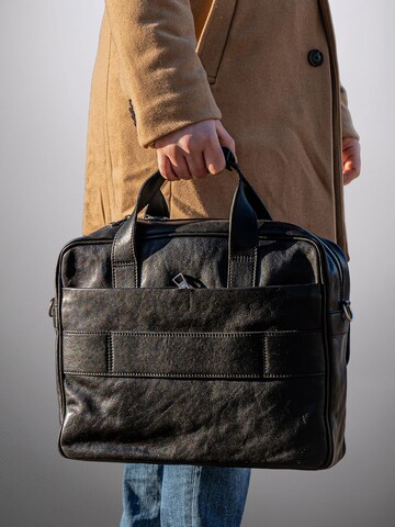 bupell Laptop Bag 'Clemente' in Brown