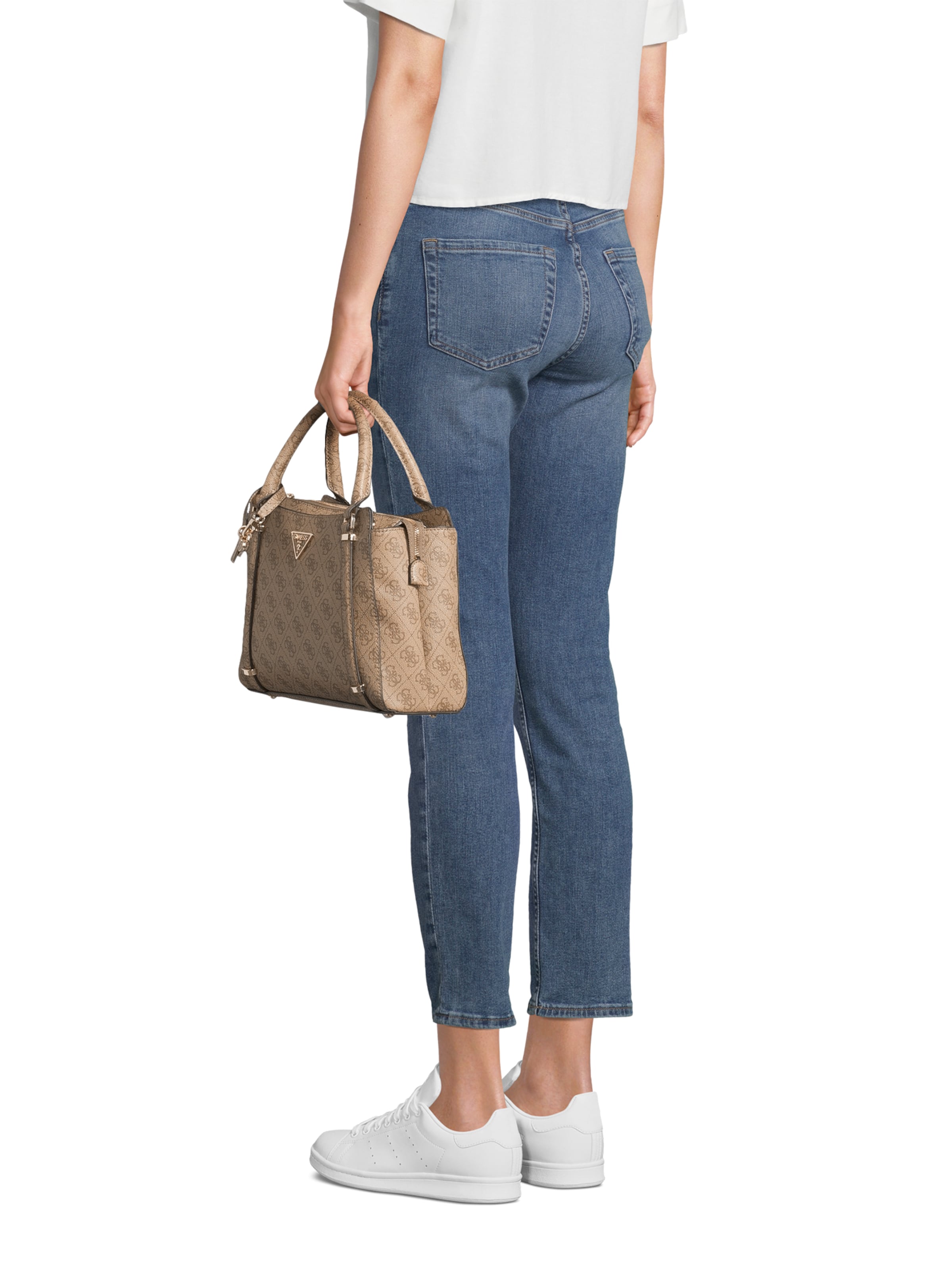 GUESS Käsilaukku 'Erica' värissä ruskea