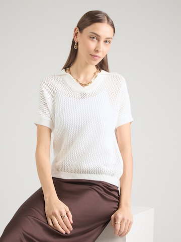 Pullover di monari in bianco: frontale