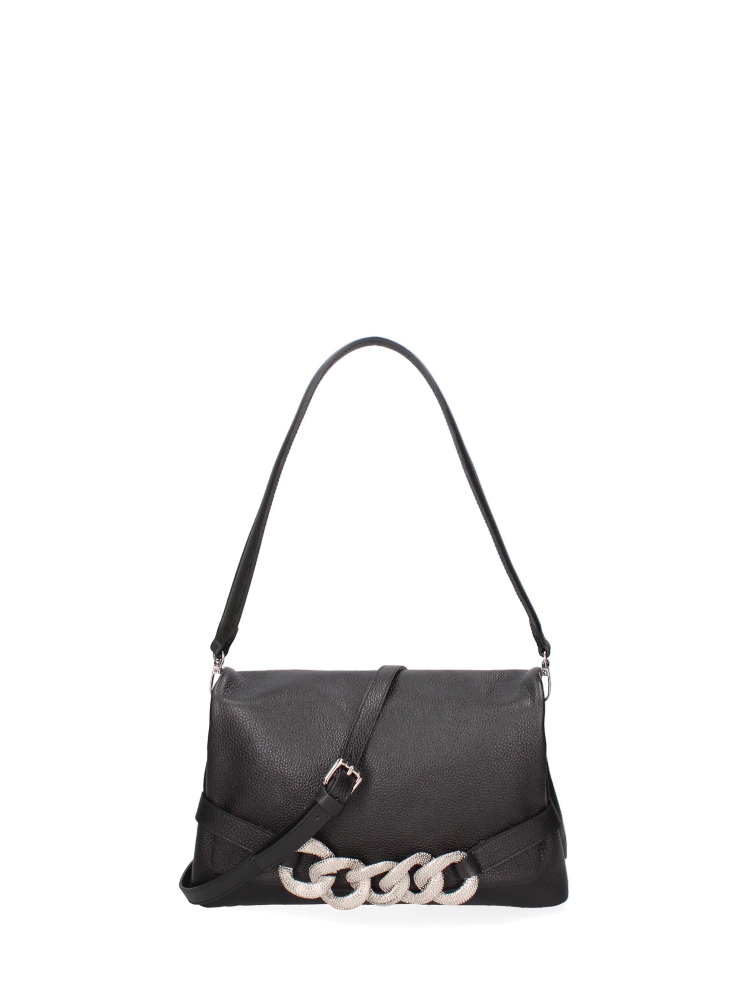 John Richmond Schoudertas in Zwart: voorkant