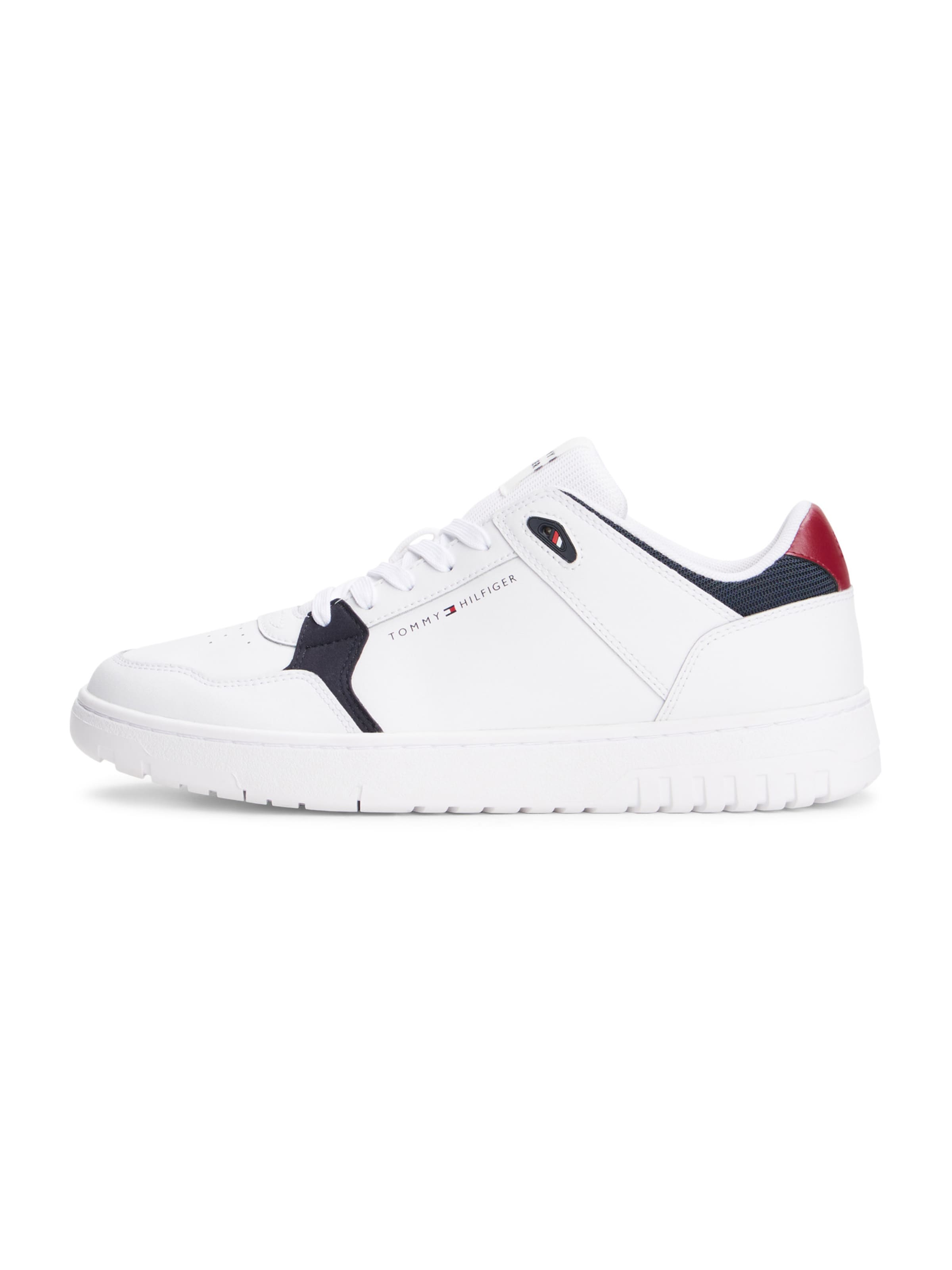 TOMMY HILFIGER Låg sneaker 'BASKET CORE LITE' i vit: framsida
