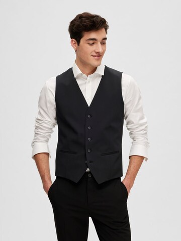 Gilet de costume SELECTED HOMME en noir : devant