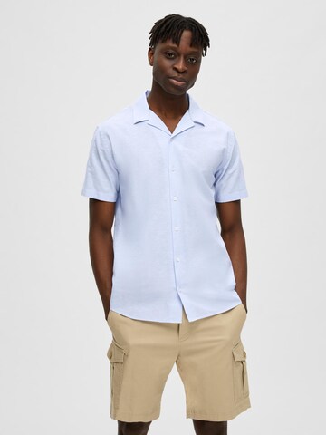 SELECTED HOMME Regular Fit Hemd in Blau: predná strana