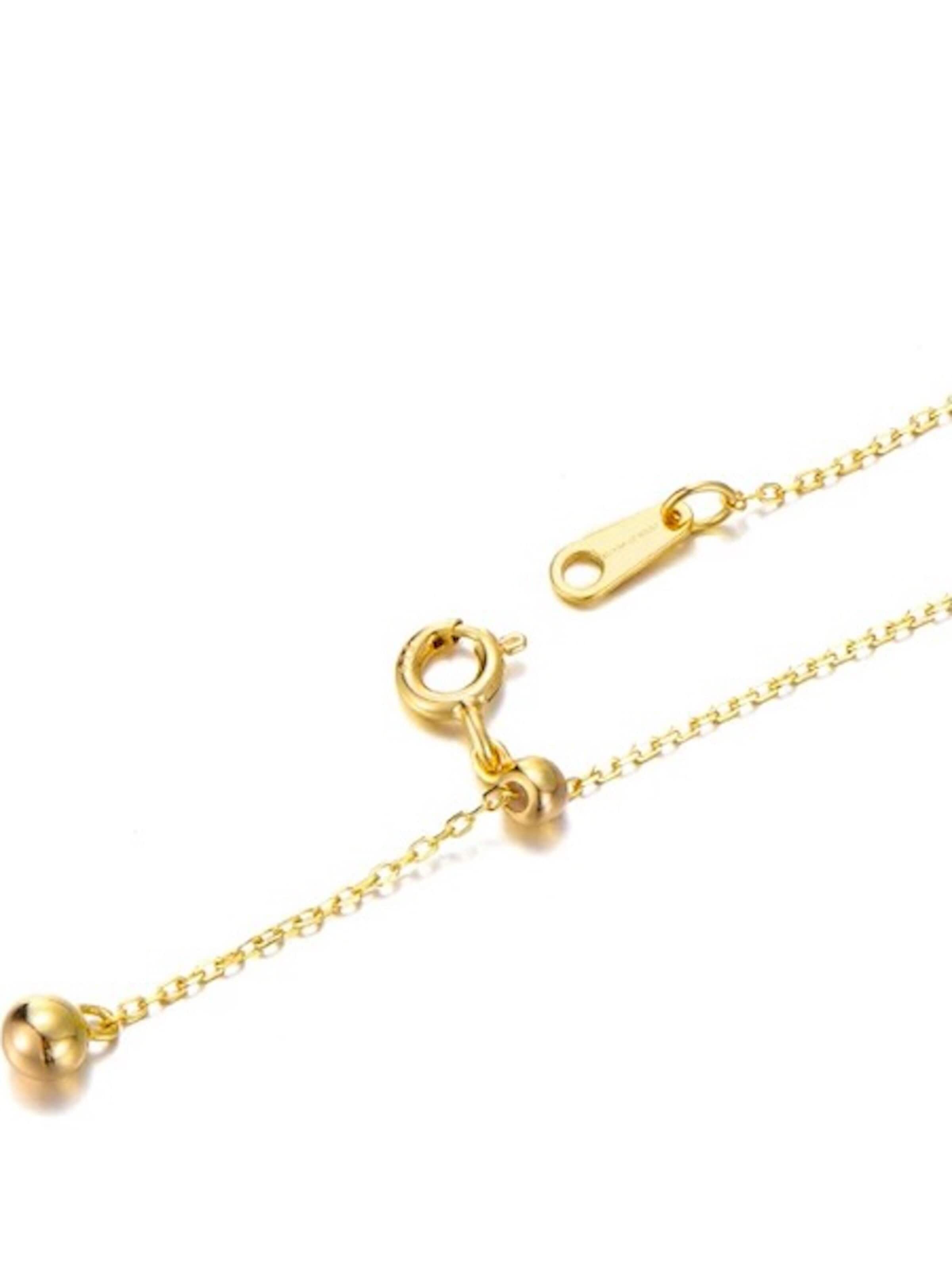 LanLiviaLančić 'Elegant MOP Lucky Clover Pearls Beads Necklace' - zlatna boja