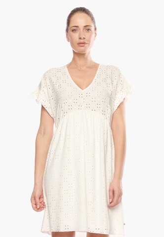 Le Temps Des Cerises Summer Dress in White: front