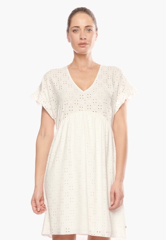 Le Temps Des Cerises Summer Dress in White: front