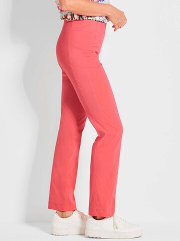 Coupe slim Pantalon 'Carla' Goldner en orange