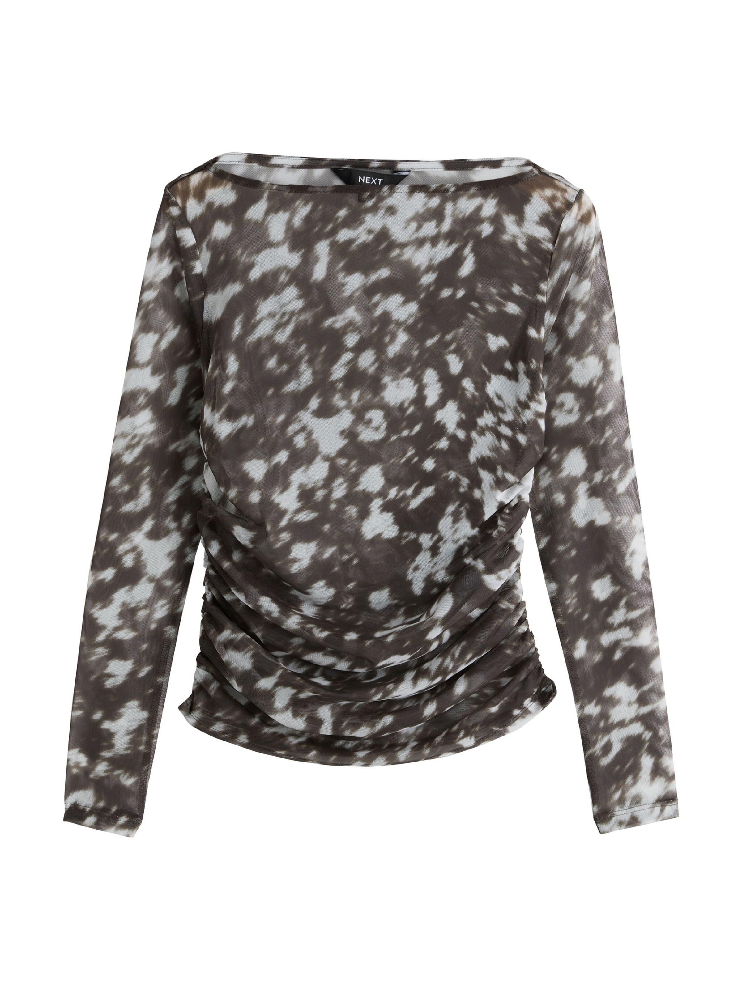 T-shirt Next en marron : devant