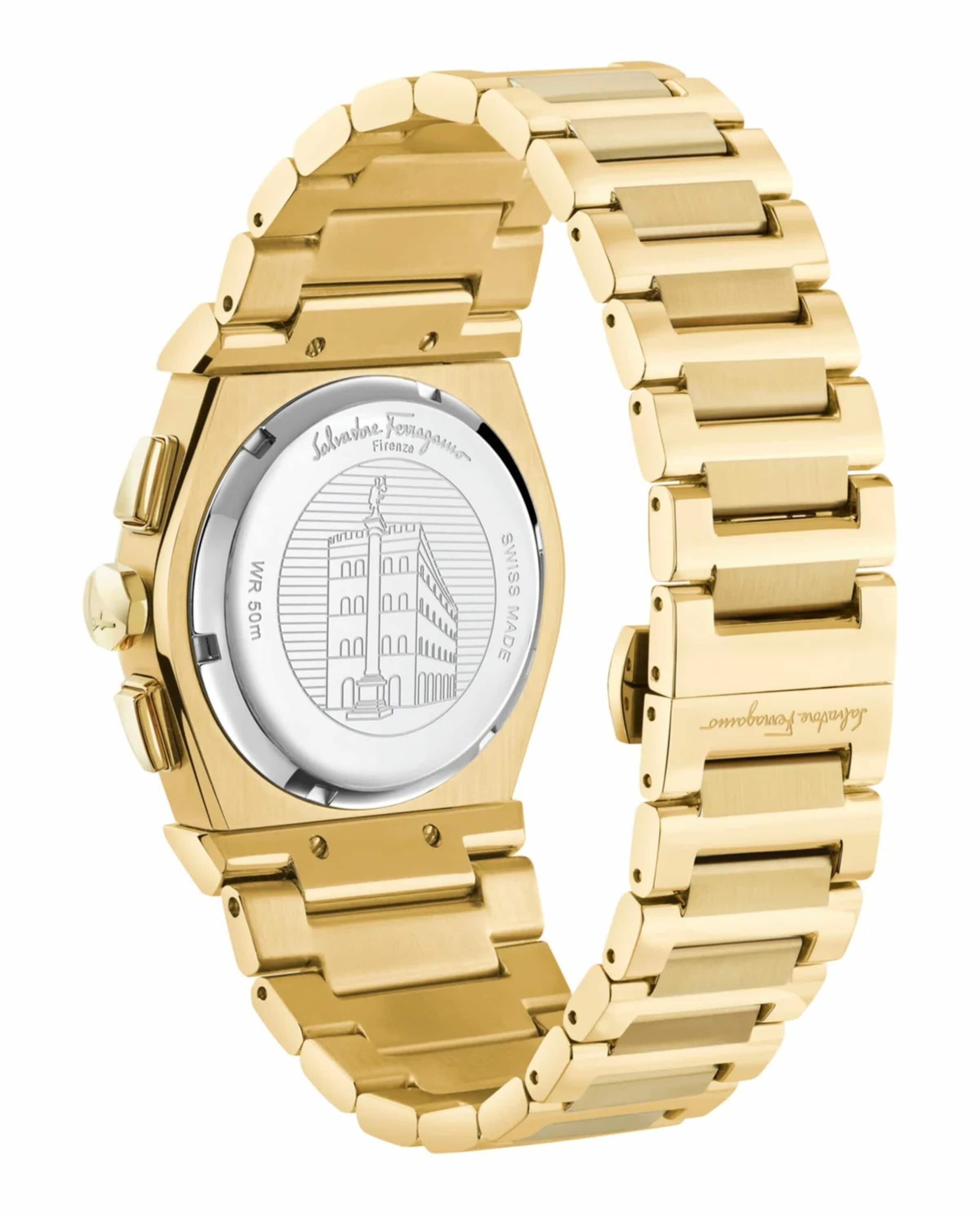 Salvatore Ferragamo Analog Watch in Gold