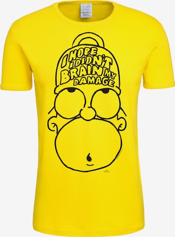 LOGOSHIRT T-Shirt Homer in Gelb: predná strana