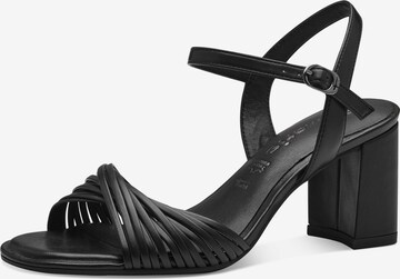 TAMARIS Strap sandal in Black: front