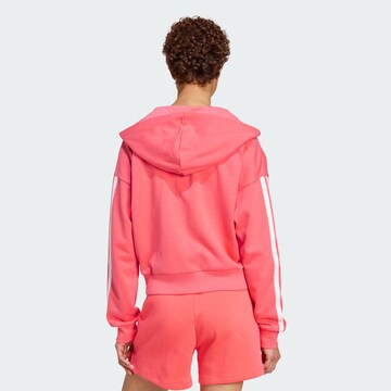 ADIDAS SPORTSWEAR Αθλητική ζακέτα φούτερ 'Essentials' σε ροζ