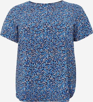 ONLY Carmakoma Bluse 'Vica' in Blau: predná strana