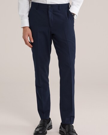 Slimfit Pantaloni con piega frontale di WE Fashion in blu: frontale