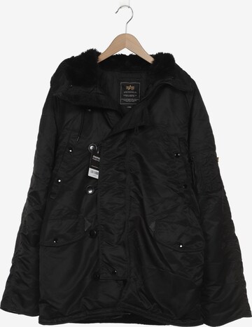 ALPHA INDUSTRIES Mantel L in Schwarz: predná strana