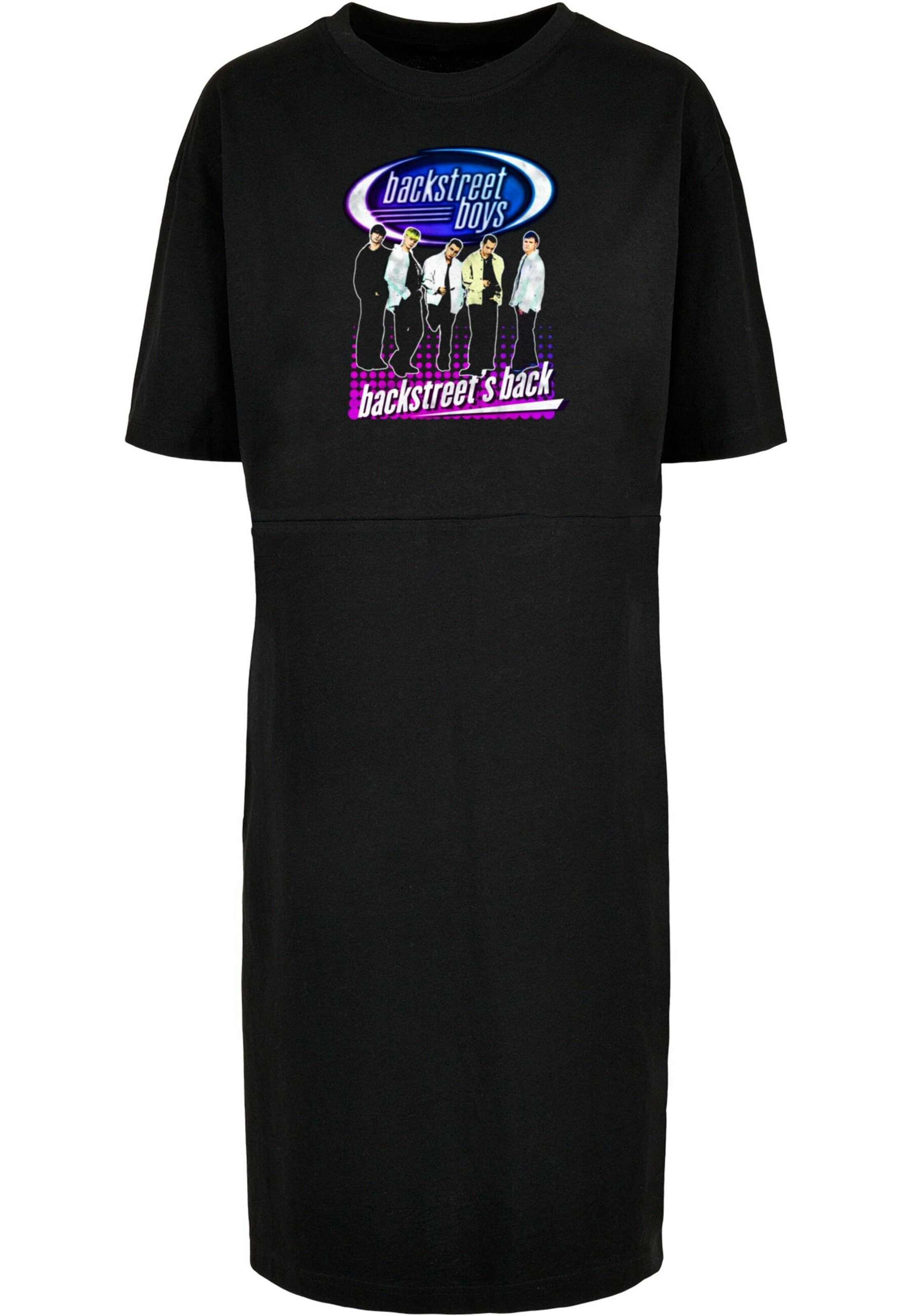 Merchcode Oversized dress 'Backstreet Boys - Backstreets Back' in Black: front