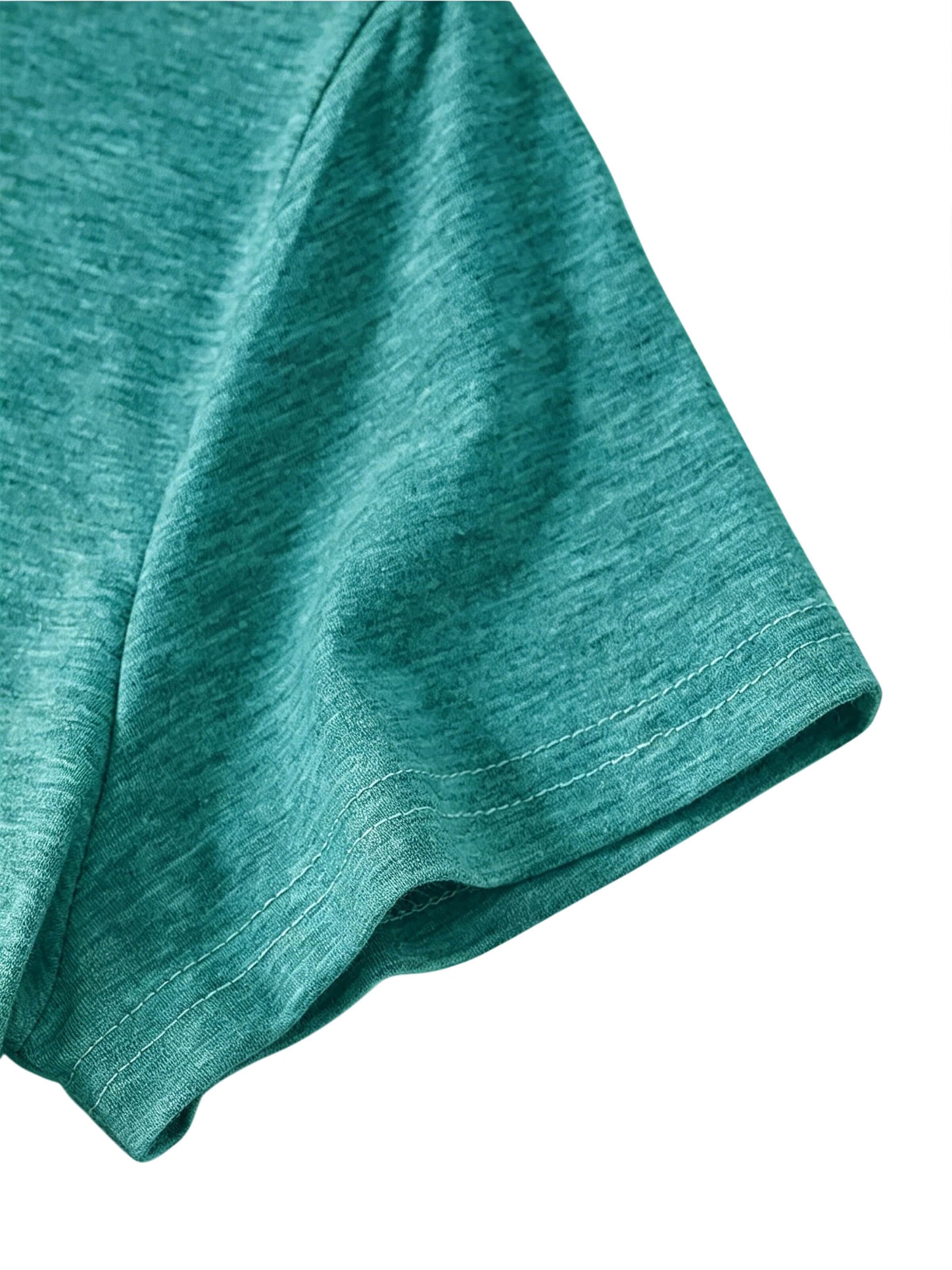 GORHEY Shirt 'Women's Summer Short-Sleeve Shirt with Daisys Tees' in Blue