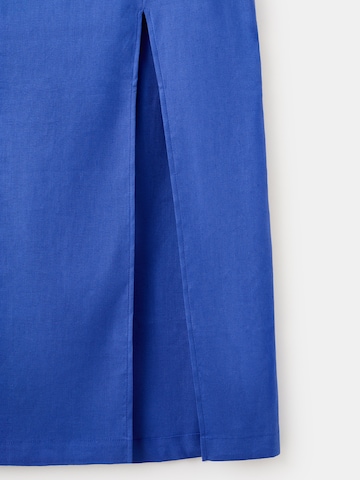 Jupe 'SANTORI' MANGO en bleu