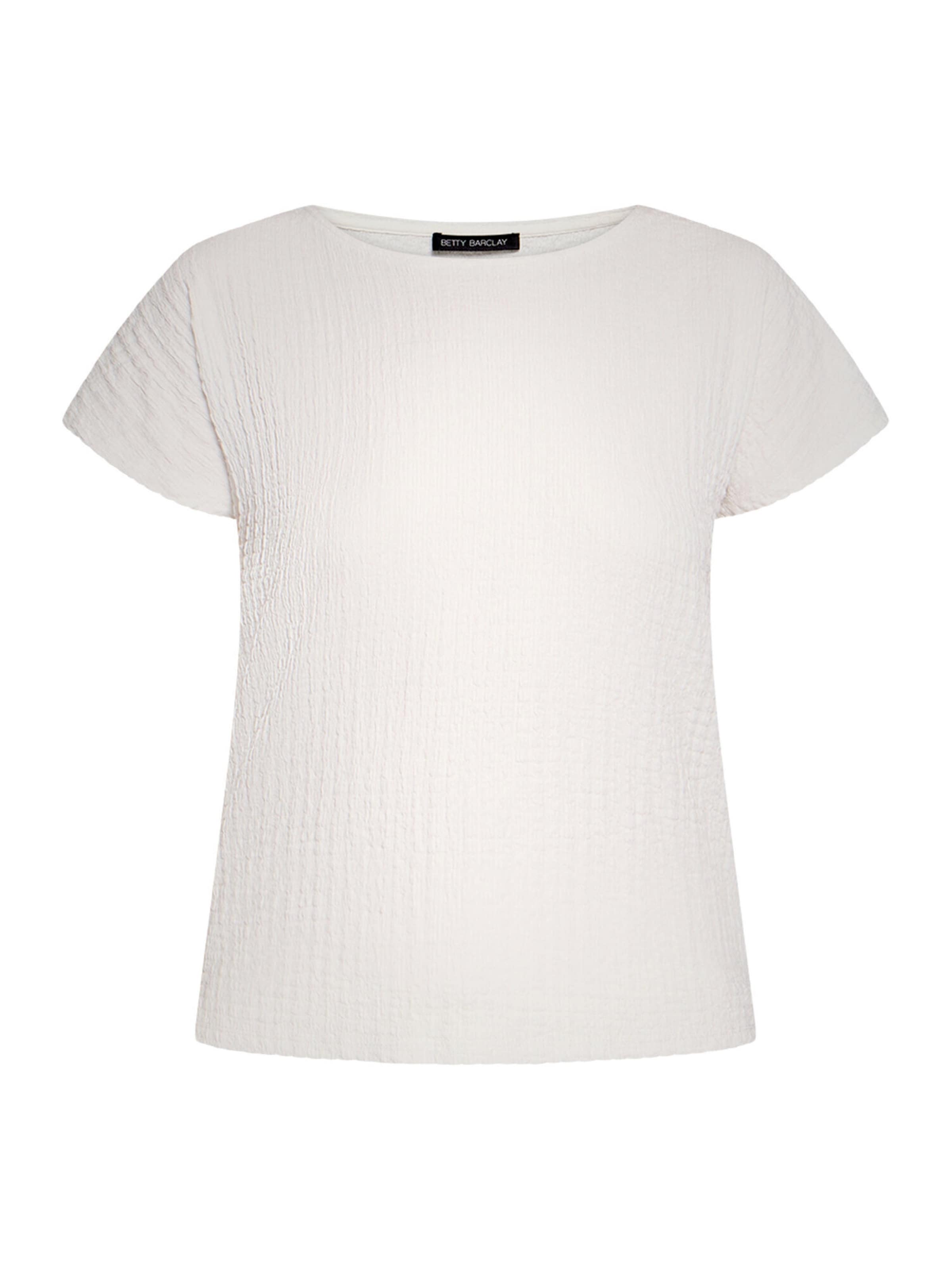 T-shirt Betty Barclay en blanc : devant