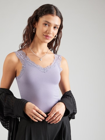 PIECES Top 'PCBARBERA' in Grey: front